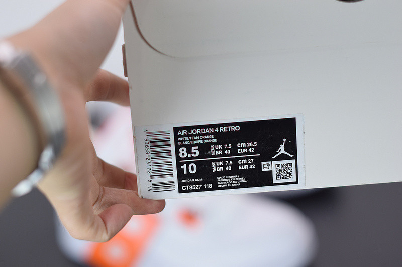 AIR JORDAN 4 “ORANGE METALLIC” CT8527-118