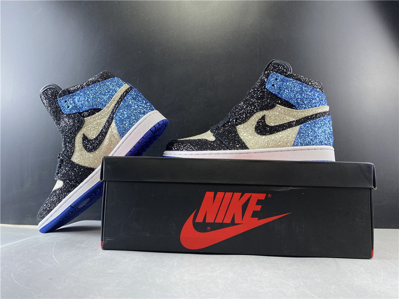 AIR JORDAN 1 X FRAGMENT DESIGN  “GLITTER” CK5566-400