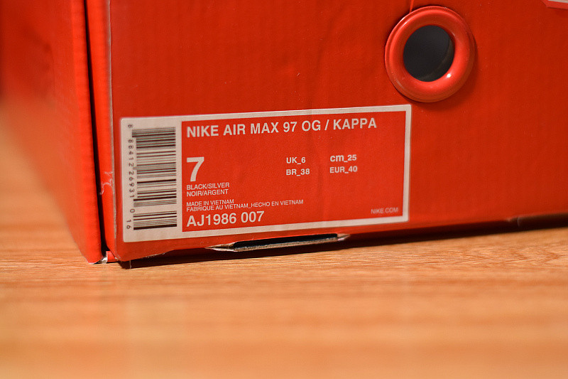 NIKE AIR MAX 97 OG BLACK SILVER AJ1986-007