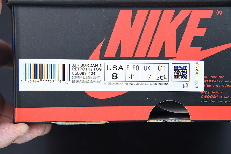 AIR JORDAN 1 DARK MARINA BLUE 555088-404