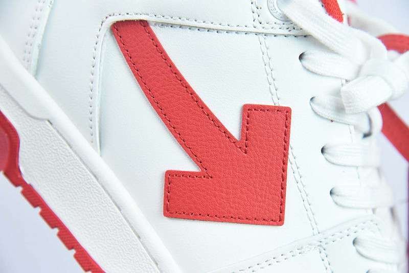 OF™ C/O VIRGIL ABLOH OUT OF OFFICE LOW-TOP LEATHER SNEAKERS ‘OOO“