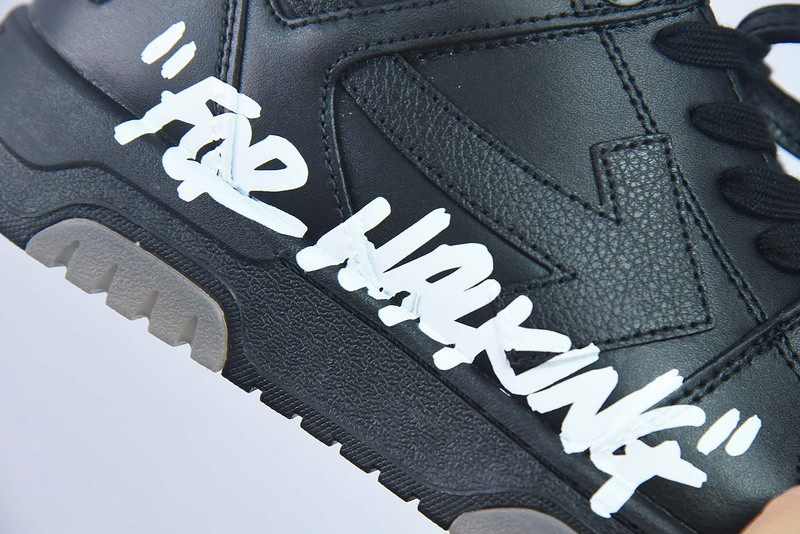 OF™ C/O VIRGIL ABLOH OUT OF OFFICE LOW-TOP LEATHER SNEAKERS ‘OOO“