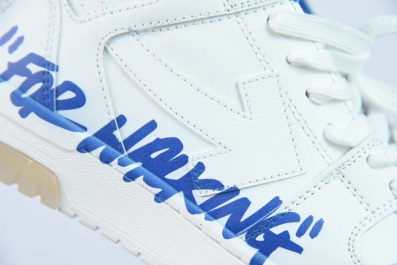 OF™ C/O VIRGIL ABLOH OUT OF OFFICE LOW-TOP LEATHER SNEAKERS ‘OOO“