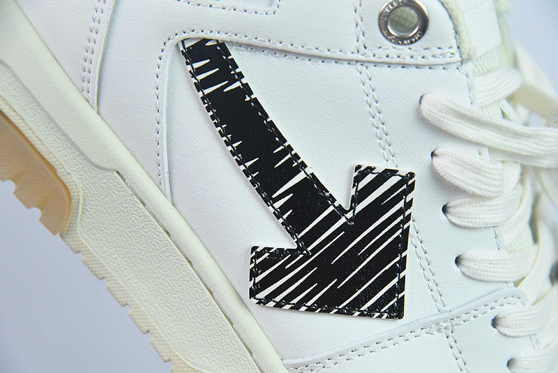 OF™ C/O VIRGIL ABLOH OUT OF OFFICE LOW-TOP LEATHER SNEAKERS ‘OOO“