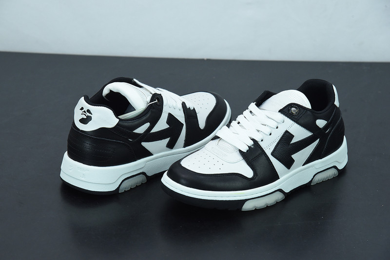 OF™ C/O VIRGIL ABLOH OUT OF OFFICE LOW-TOP LEATHER SNEAKERS ‘OOO“