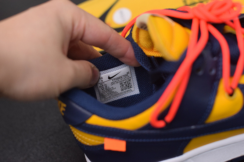 OF NIKE DUNK LOW LEATHER BLUE&YELLOW CT0856-700