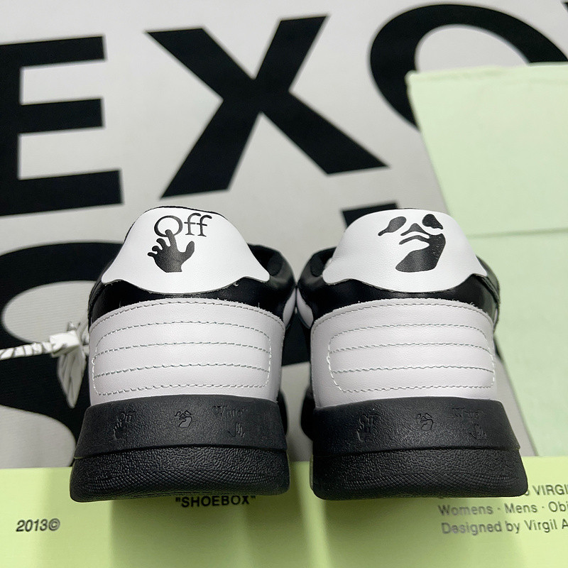 OF™ C/O VIRGIL ABLOH OUT OF OFFICE LOW-TOP LEATHER SNEAKERS ‘OOO“