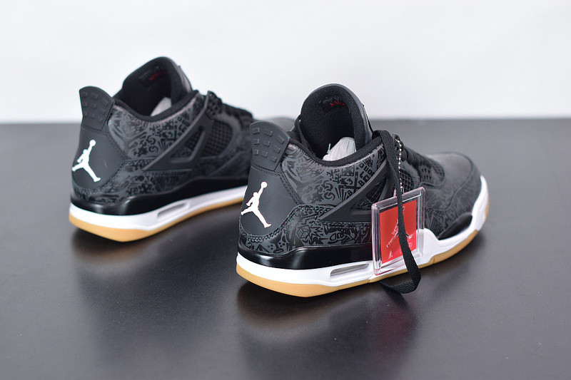 AIR JORDAN 4 RETRO LASER BLACK GUM CI1184-001