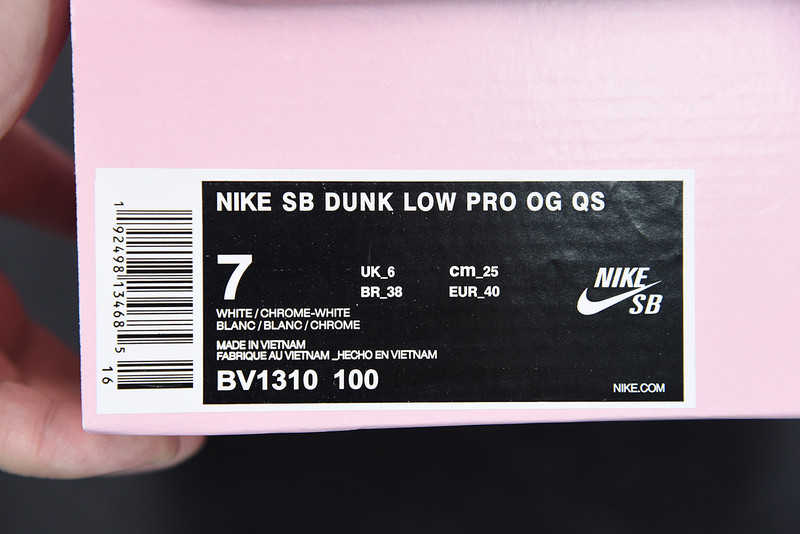 nike sb dunk low Di*m*nd supply co white Di*m*nd bv1310-100