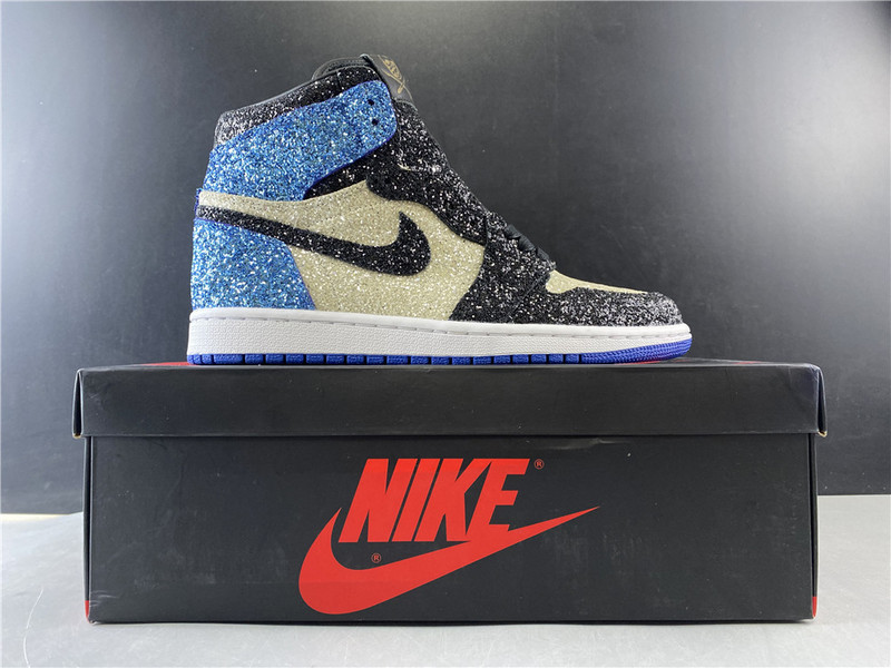 AIR JORDAN 1 X FRAGMENT DESIGN  “GLITTER” CK5566-400