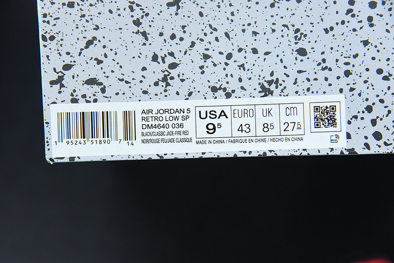 AIR JORDAN 5 RETRO “ANTHRACITE” DM4640-036