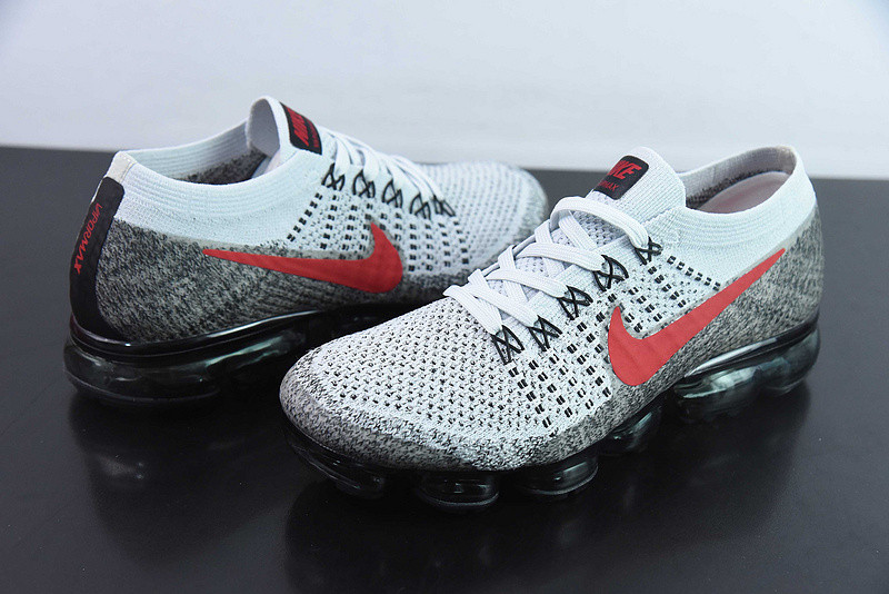 Nike Air VaporMax Platinum Red Black 849558-020