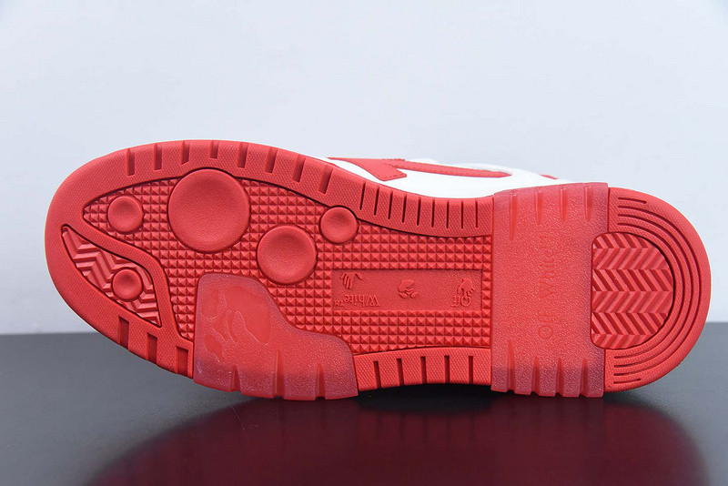 OF™ C/O VIRGIL ABLOH OUT OF OFFICE LOW-TOP LEATHER SNEAKERS ‘OOO“