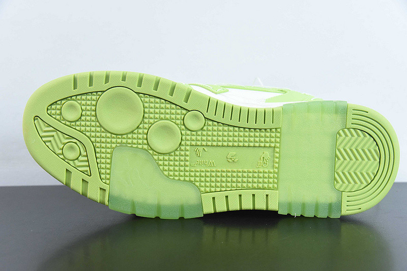 OF™ C/O VIRGIL ABLOH OUT OF OFFICE LOW-TOP LEATHER SNEAKERS ‘OOO“