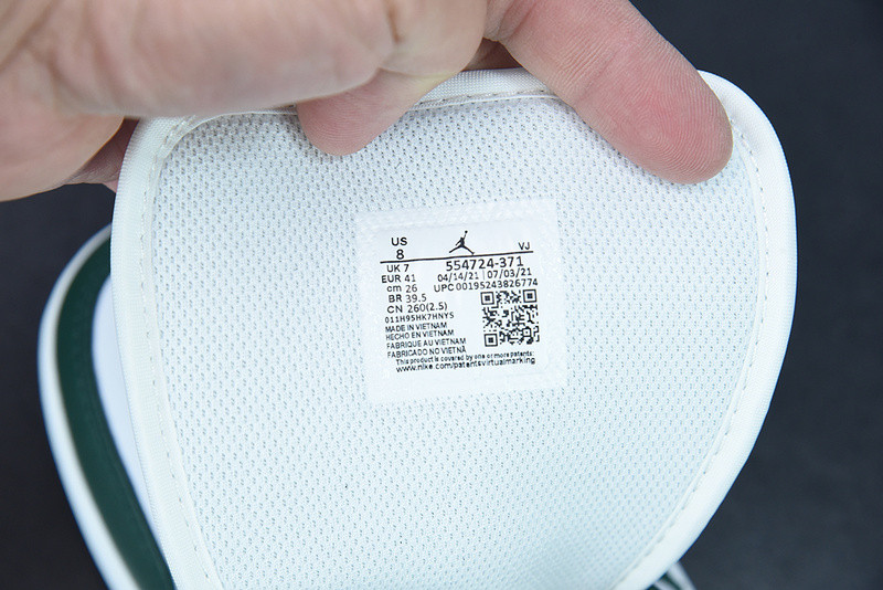 AIR JORDAN 1 MID GREEN YELLOW 554724-371