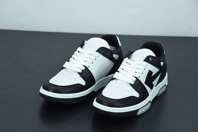 OF™ C/O VIRGIL ABLOH OUT OF OFFICE LOW-TOP LEATHER SNEAKERS ‘OOO“