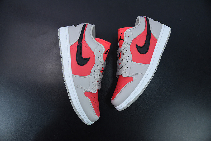 AIR JORDAN 1 RETRO LOW LIGHT IRON ORE SIREN RED DC0774-060