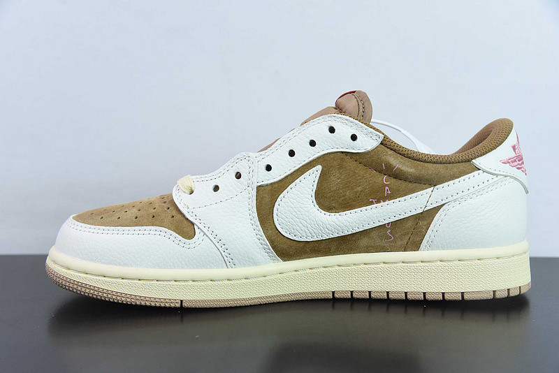 TRAVIS SCOTT X AIR JORDAN 1 LOW OG “SAIL/SHY PINK” DM7866-106