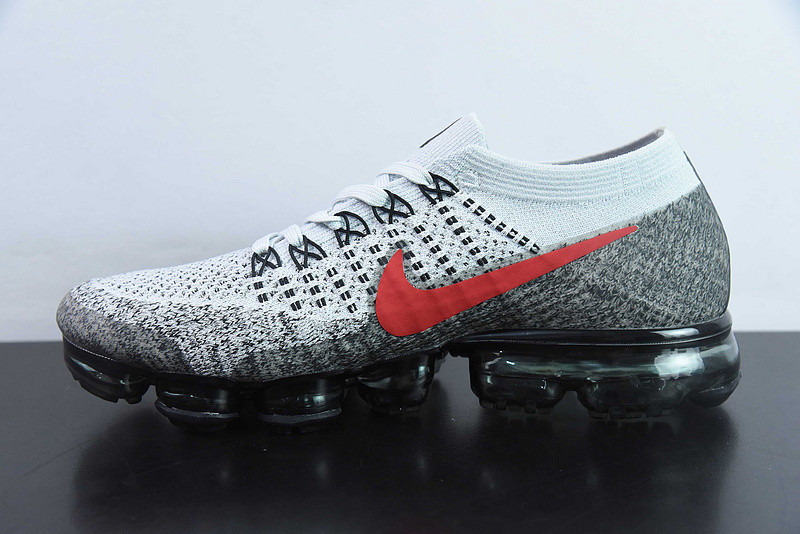 Nike Air VaporMax Platinum Red Black 849558-020