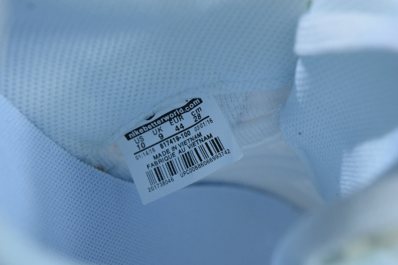 NIKE AIR FORCE 1 ULTRA FLYKNIT LOW "WHITE ICE" 817419-100