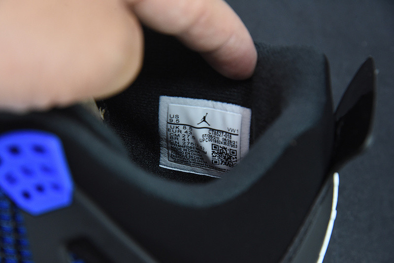 AIR JORDAN 4 RETRO BLACK GAME ROYAL CT8527-018