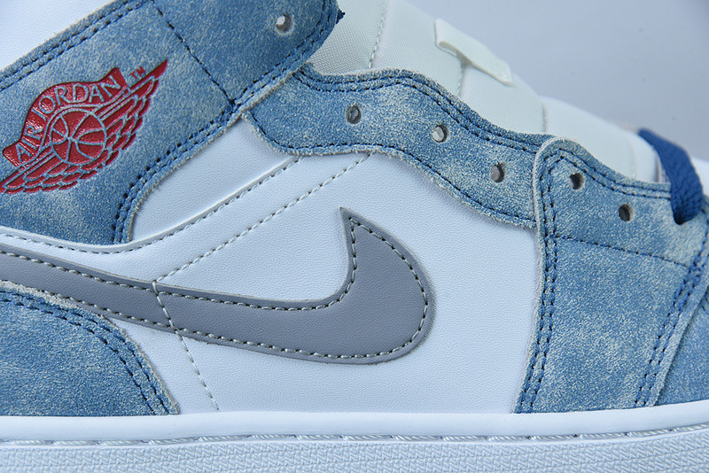 Air Jordan 1 Mid French Blue Fire Red DN3706-401