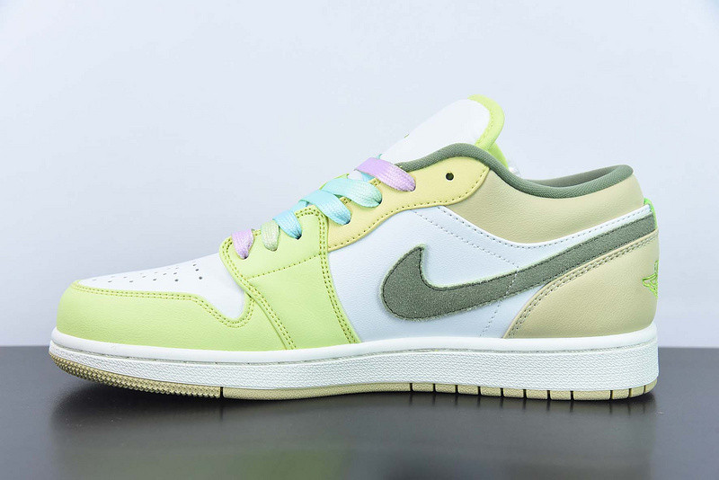 Air Jordan 1 Low Sail White Oil Green (W) FD9906-131