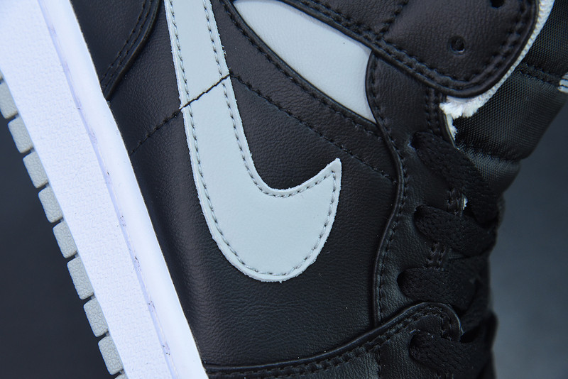 AIR JORDAN 1 MID BLACK CREY BQ6472-007