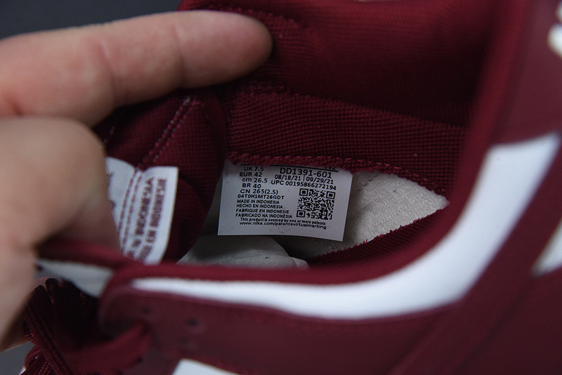 NIKE DUNK LOW TEAM RED DD1391-601
