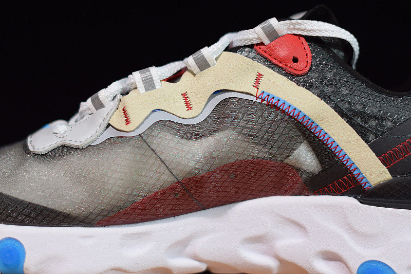 NIKE REACT ELEMENT 87 DARK GREY PHOTO BLUE AQ1090-003