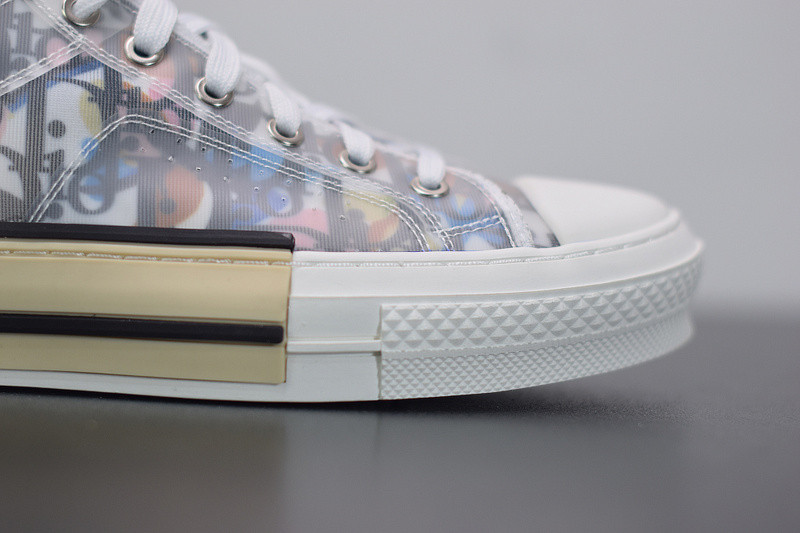 B23 LOW-TOP SNEAKER IN DIO* OBLIQUE WITH DIO* AND ALEX FOXTON PRINT