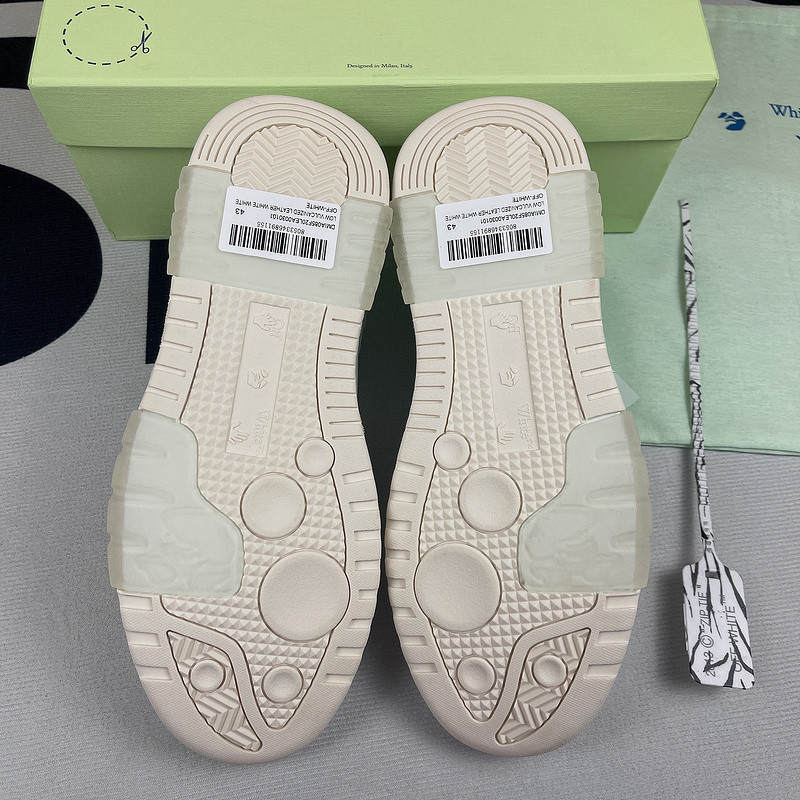 OF™ C/O VIRGIL ABLOH OUT OF OFFICE LOW-TOP LEATHER SNEAKERS ‘OOO“