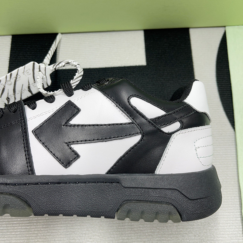 OF™ C/O VIRGIL ABLOH OUT OF OFFICE LOW-TOP LEATHER SNEAKERS ‘OOO“