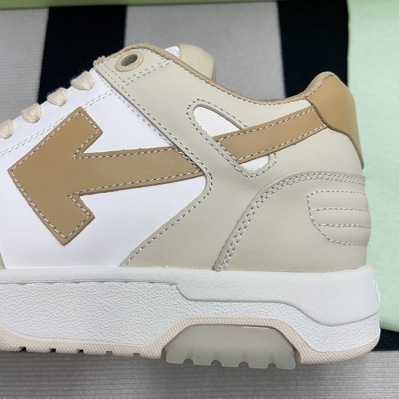 OF™ C/O VIRGIL ABLOH OUT OF OFFICE LOW-TOP LEATHER SNEAKERS ‘OOO“