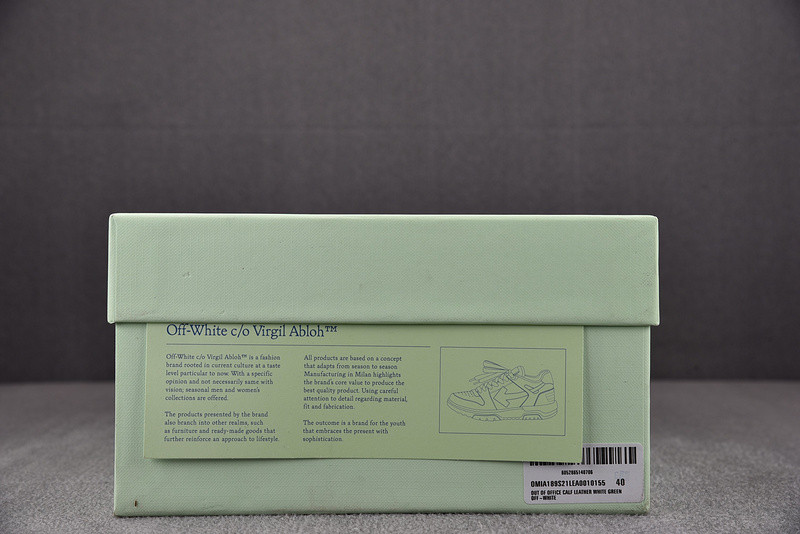 OF™ C/O VIRGIL ABLOH OUT OF OFFICE LOW-TOP LEATHER SNEAKERS ‘OOO“