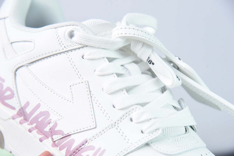 OF™ C/O VIRGIL ABLOH OUT OF OFFICE LOW-TOP LEATHER SNEAKERS ‘OOO“