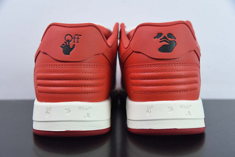 OF™ C/O VIRGIL ABLOH OUT OF OFFICE LOW-TOP LEATHER SNEAKERS ‘OOO“