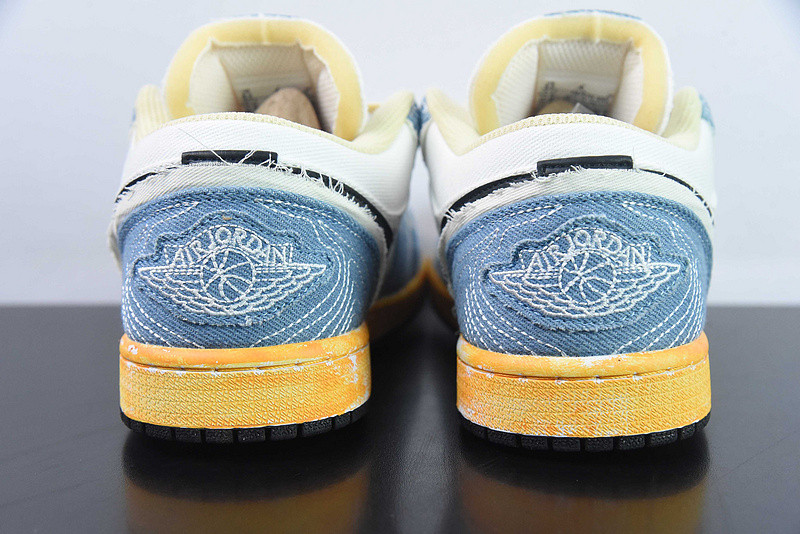 Air Jordan 1 Low Sashiko Denim FN7670-493