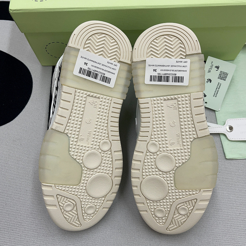 OF™ C/O VIRGIL ABLOH OUT OF OFFICE LOW-TOP LEATHER SNEAKERS ‘OOO“