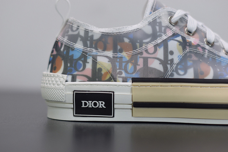 B23 LOW-TOP SNEAKER IN DIO* OBLIQUE WITH DIO* AND ALEX FOXTON PRINT