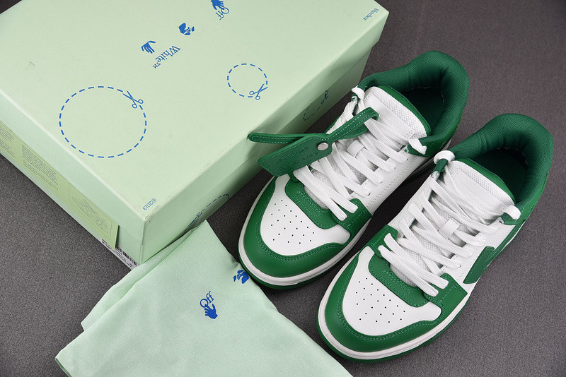 OF™ C/O VIRGIL ABLOH OUT OF OFFICE LOW-TOP LEATHER SNEAKERS ‘OOO“