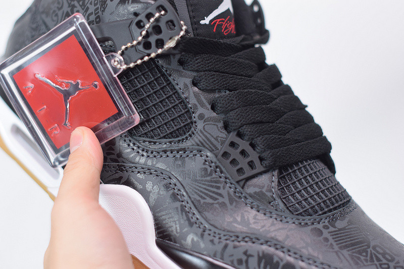 AIR JORDAN 4 RETRO LASER BLACK GUM CI1184-001