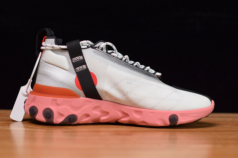NIKE REACT RUNNERr MID WR ISPA WHITE LIGHT CRIMSON AT3143-100