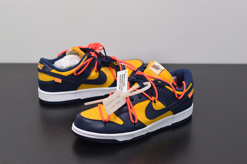 OF NIKE DUNK LOW LEATHER BLUE&YELLOW CT0856-700