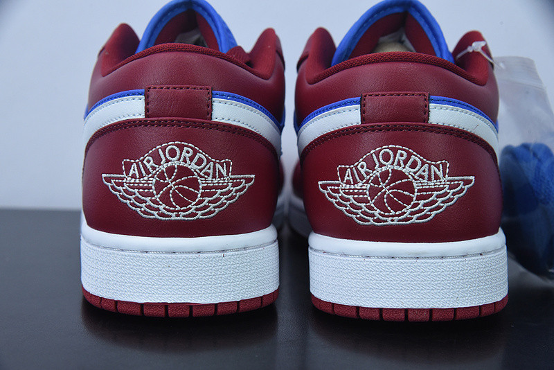 AIR JORDAN 1 LOW POMEGRANATE MEDIUM BLUE DC0774-604