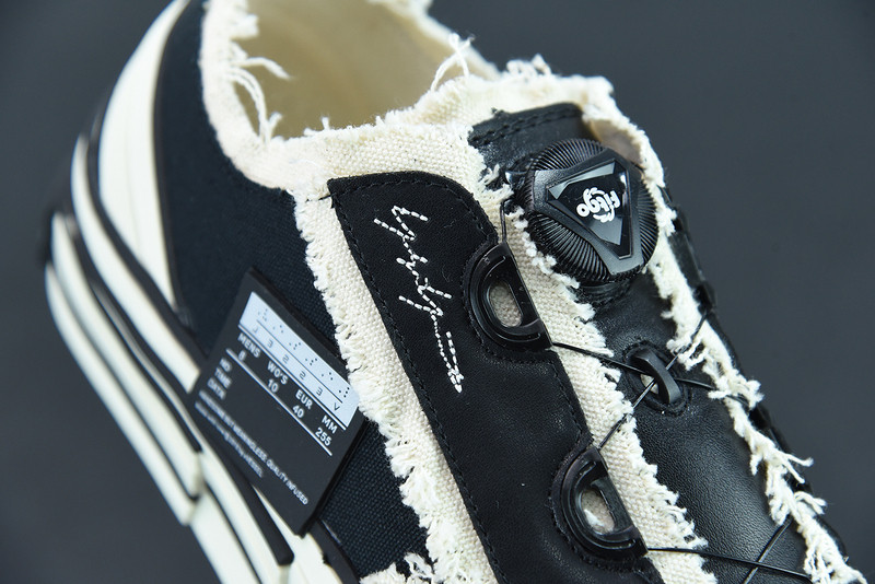 XVESSEL BLACK LACE-UP SNEAKERS