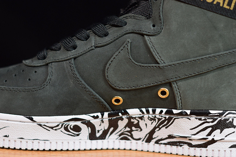 NIKE AIR FORCE 1 HI BHM QS "BLACK HISTORY MONTH" 920787-001