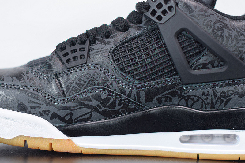 AIR JORDAN 4 RETRO LASER BLACK GUM CI1184-001