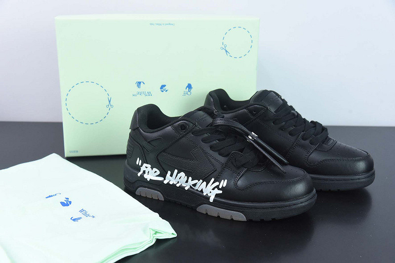 OF™ C/O VIRGIL ABLOH OUT OF OFFICE LOW-TOP LEATHER SNEAKERS ‘OOO“