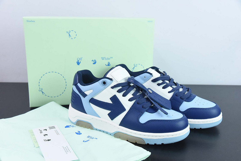 OF™ C/O VIRGIL ABLOH OUT OF OFFICE LOW-TOP LEATHER SNEAKERS ‘OOO“